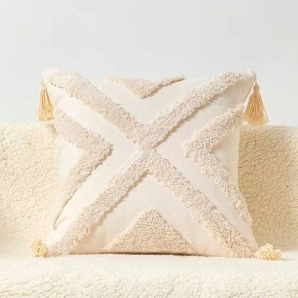 Наволочка декоративная 45*45см на молнии, хлопок JC-17878 (100)