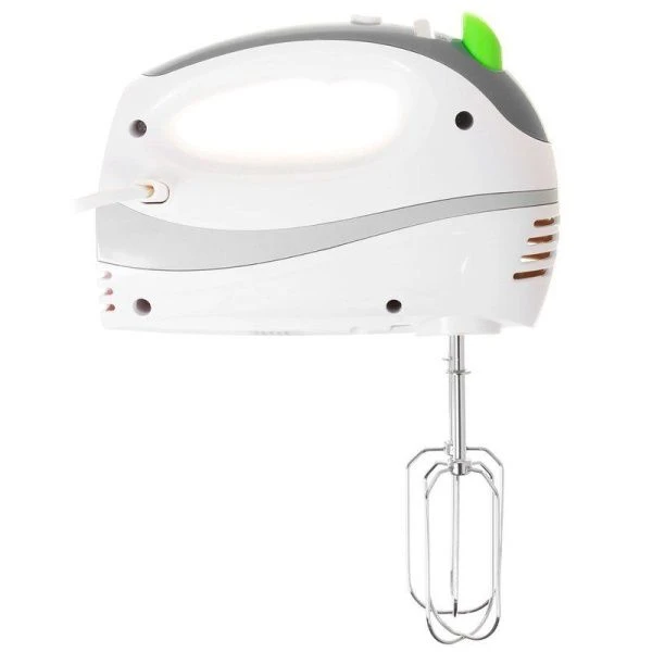 Миксер нерж.сталь/пластик Centek CT-1104 белый/стальной 280Вт, 5 скоростей, взбивание/замешивание (6