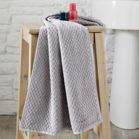 Полотенце махровое 50*90см жаккард Karna DAMA (Серый) 380г