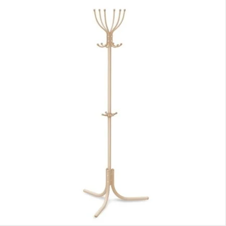 Вешалка напольная 6 крючков 700*700*1800мм металл КОМФОРТ бежевый металлик ВК6 (1)