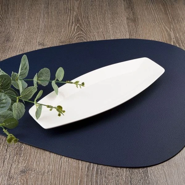 Блюдо 26*11*2см фарфор МАРШМЕЛЛОУ фигурное (6/30)