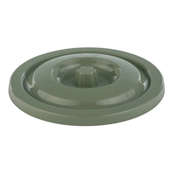 Крышка для ведра пластик Люкс 15л оливковая (15)