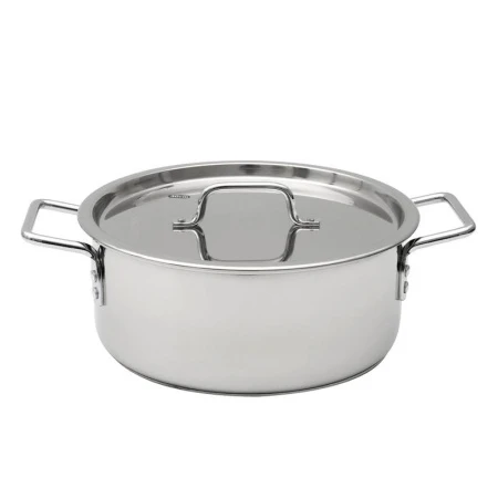 Кастрюля 8л h12,5см нерж.сталь ОБЩЕПИТ мет.крышка d30см капс.дно ТРС КТ-ОБ-08 КН (2)