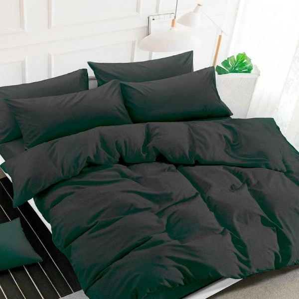 КПБ евро поплин однотонный Престиж графит (пр.240*215, под.240*215, нав.70*70*2)