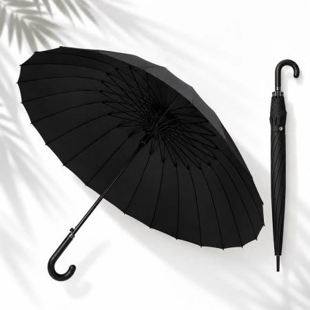 Зонт мужской трость автомат 24 спицы ручка крюк рептилия 430 Yuzont (12)
