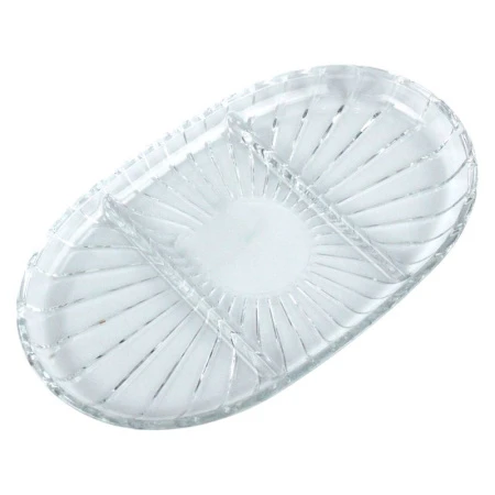 Менажница овальная 163*278мм стекло ЭЛЕГАНТ (6)