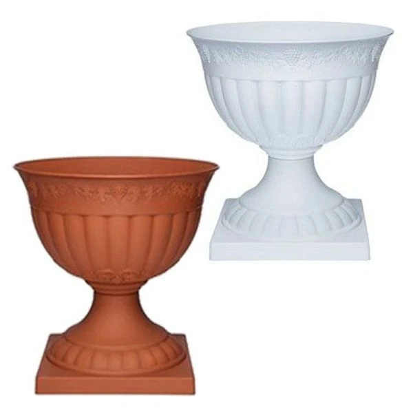 Вазон 14,5л 390*385мм пластик ФЛОРА (подставка в отд.коробке) (10)