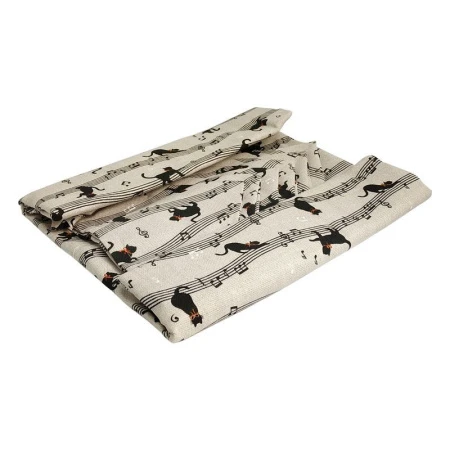 КОТЫ Скатерть рогожка 150*150см с салфетками 6шт. 40*40см LeSonnet арт. 7