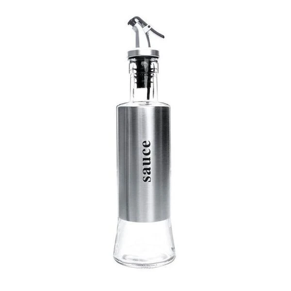 Бутылка для масла 400мл стекло с мет.дозатором YF-1027 (48)