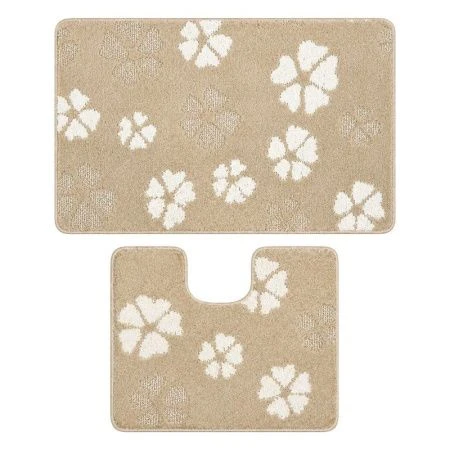 Набор ковриков в ванную 2пр 60*100/50*60 полипропилен MAXIMUS 4980 BEIGE  2540