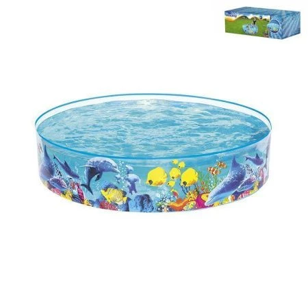 Бассейн детский ненадувной круглый ПВХ 183*38см 749л 55030 (6)