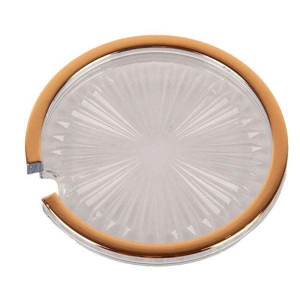 Банка для сыпучих продуктов 400мл h8,8см акрил/нерж.сталь с ложкой белая (150)