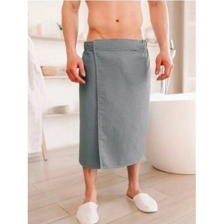 Килт мужской вафельный 65*146см Серый
