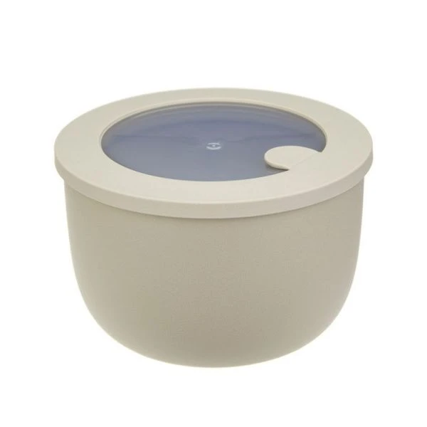 Миска герметичная 1,2л пластик НЕО Латте с клапаном для СВЧ (16)