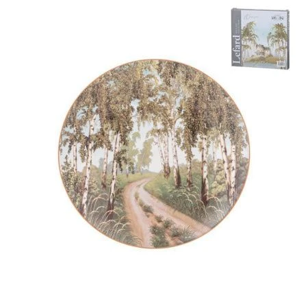 Тарелка мелкая 20,5см фарфор БЕРЁЗКИ десертная (18)