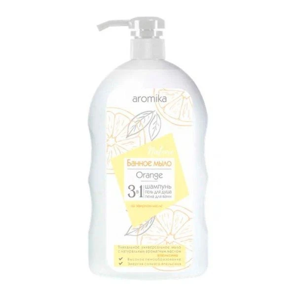 Мыло жидкое банное 800мл 3в1 ORANGE (12)
