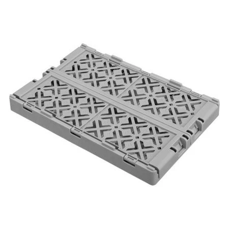 Ящик складной 10,5л 334*250*155мм пластик STOCKY L серый (10)