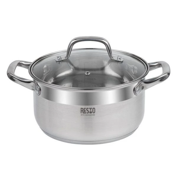 Кастрюля 3,6л нерж.сталь LIBRA со стекл.крышкой 20см h11см (6)