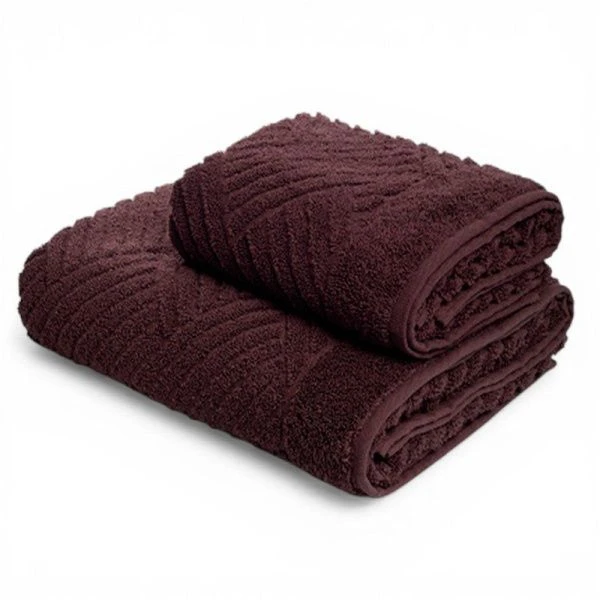 Полотенце махровое 70*140см ALBERTO коричневый 500гр