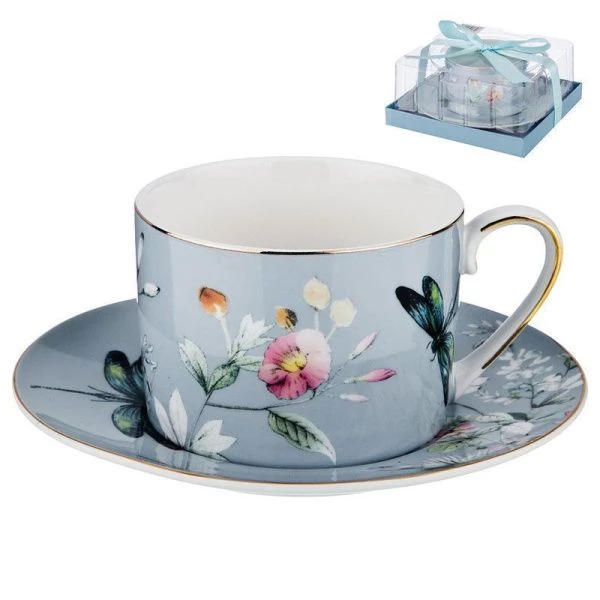 Чайный набор 2пр фарфор Blossom на 1 персону 250мл (24)
