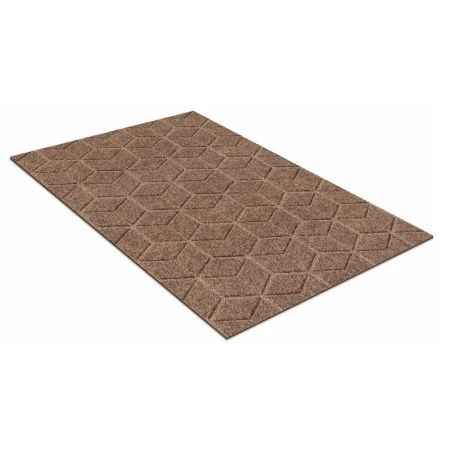 Коврик придверный 50*80см полиэстер влаговпитывающий ПРАКТИК Соты мокко (30)