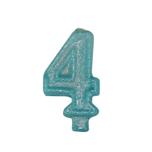 Свеча в торт парафин цифра 4 (32) ВЫВОД