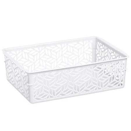 Корзина для хранения 2л 230*160*70мм пластик Linden белая (28) 221313129/01