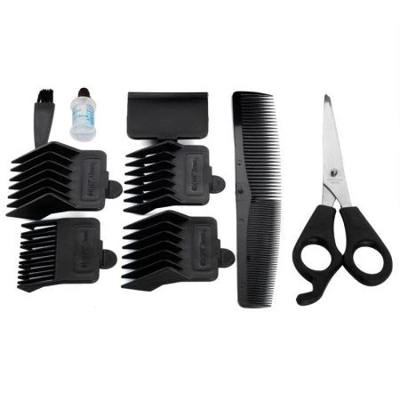 Машинка для стрижки электрическая пластик 240W, нерж.лезвия, 4 уровня стрижки, арт. 6804 (24)