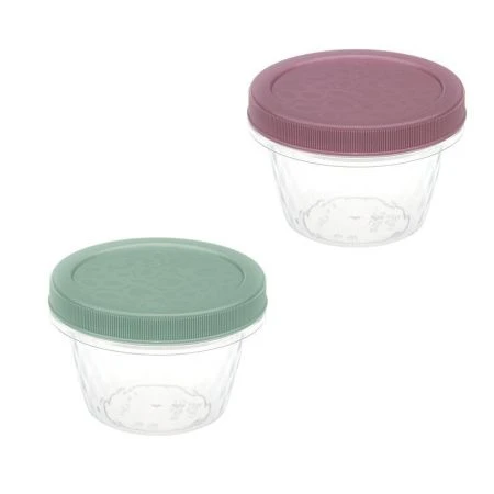 Банка для продуктов 300мл пластик РОЛЛ с завинчивающейся крышкой МИКС (24)