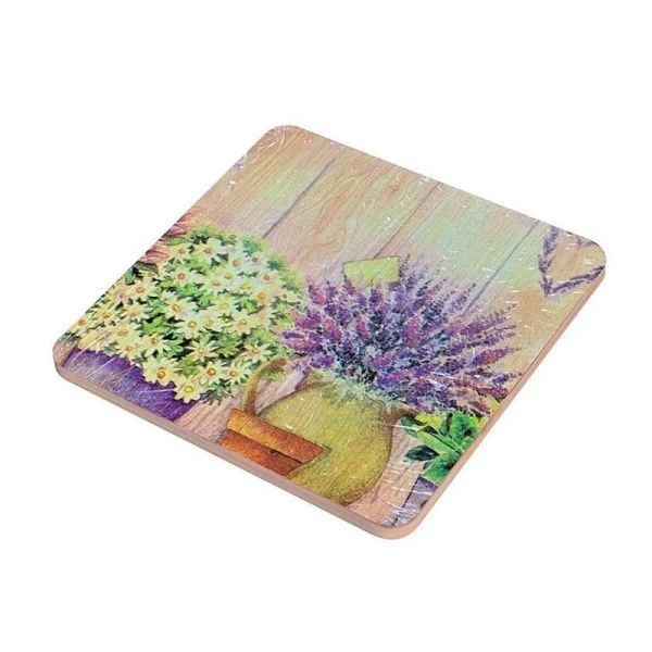 Подставка под горячее 14,5*14,5*0,3см дерево Прованс МБ18-386 ВЫВОД