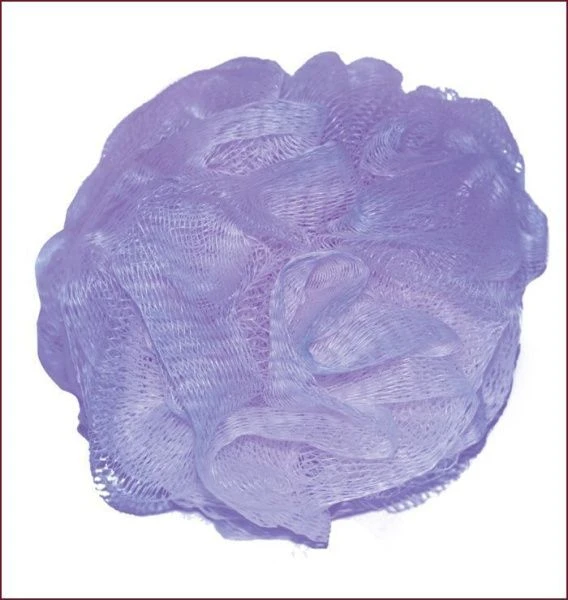 Мочалка нейлон Бант малый цветной (4цвета) (30)