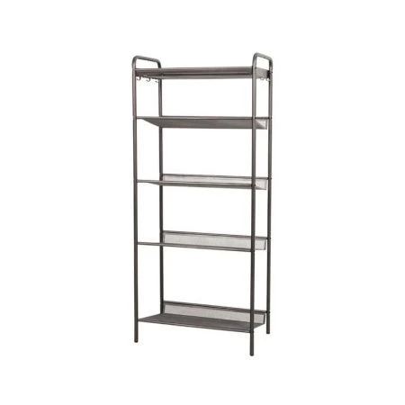 Полка для обуви 5 секций 45*27*106см металл ЖЕНЕВА 15 графит (1)