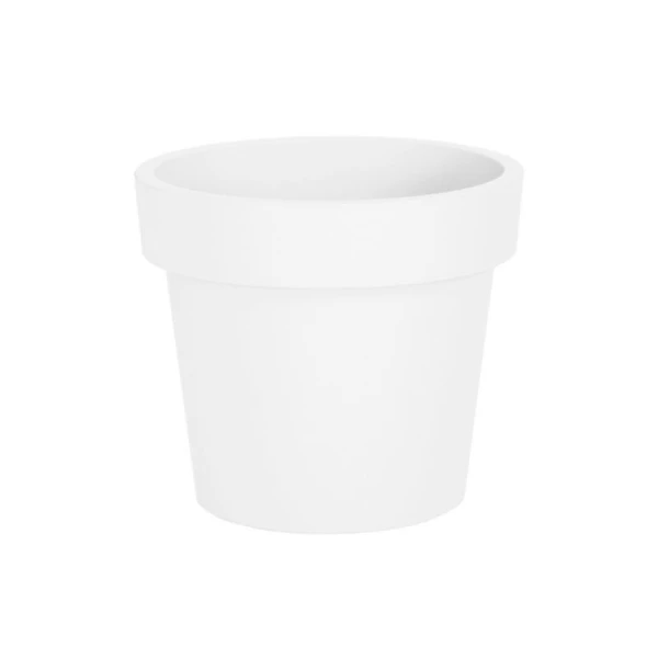 Кашпо 28л 39,5*34,5см пластик ЛОФТ белый (4)