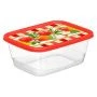 Контейнер пищевой 1,5л пластик СИЛИЦИЯ прямоугольный красный (24) 223135906/04