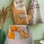 Полотенце кухонное рогожка 45*60см Кошачьи тайны