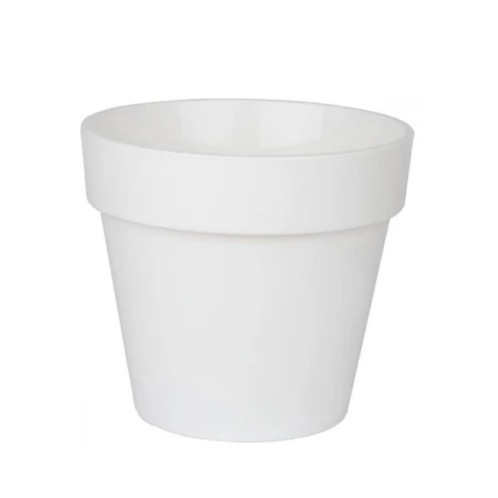Горшок для цветов 3,75л пластик ИСТАМБУЛ белый (48)