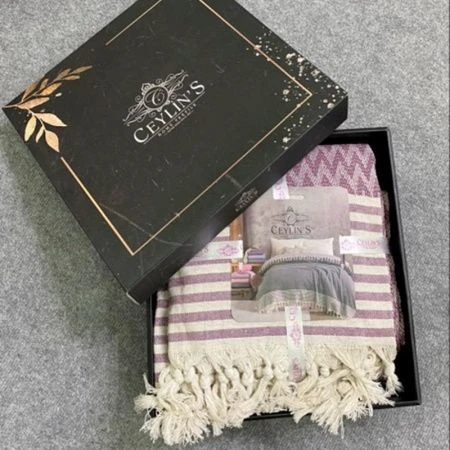 Покрывало жаккард 230*210 FAMILY лиловый