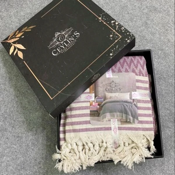 Покрывало жаккард 230*210 FAMILY лиловый