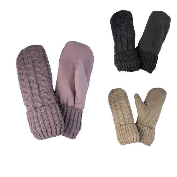 Варежки крупная вязка