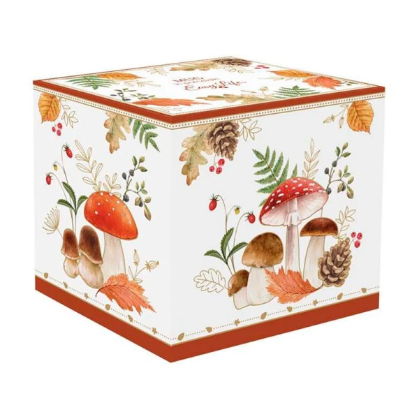 Кружка 350мл фарфор Autumn Breeze Белка и грибы белая EL-R0918/AUBR (18)