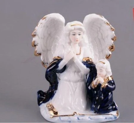 яяяФигурка АНГЕЛ С ДЕВОЧКОЙ 15см (18)