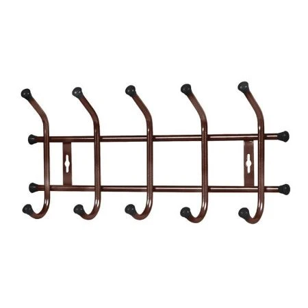 Вешалка 5 крючков настенная 495*215мм металл медный антик ВНТ5 (5)