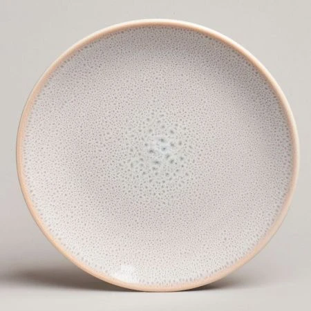 Тарелка мелкая 20,5см керамика Crocus бежевая десертная (4/24)
