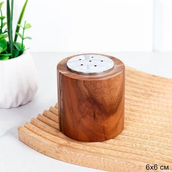 Солонка 6см дерево акация S-JS207-3-6 (128)