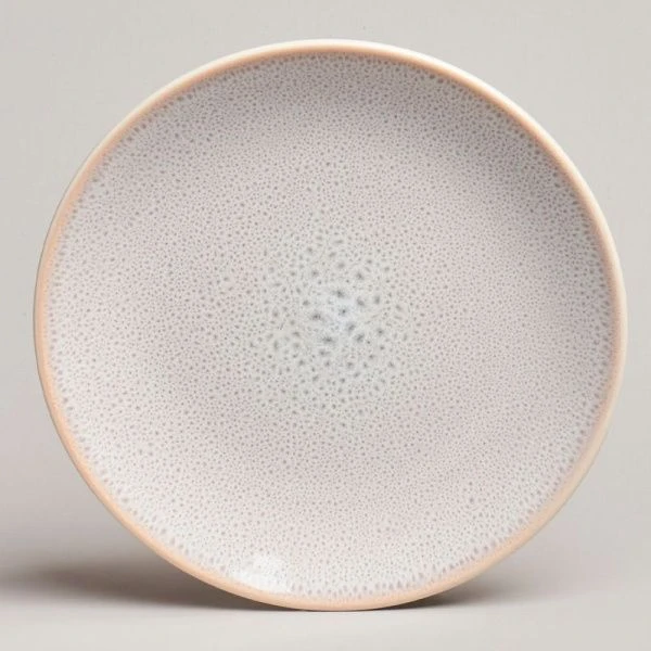 Тарелка мелкая 20,5см керамика Crocus бежевая десертная (4/24)