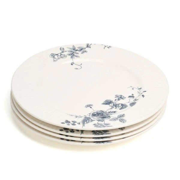 Тарелка мелкая 20см фарфор Blue Garden десертная (4/24)