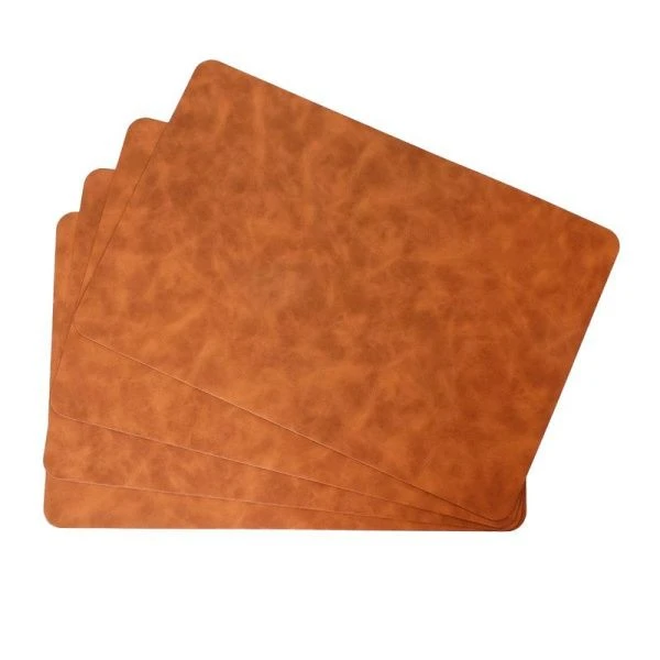 Набор салфеток сервировочных ПВХ 4шт. 45*30см экокожа Magistro коричневый (30)