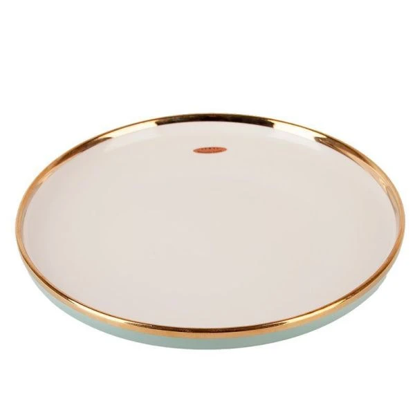 Тарелка мелкая 25,5*3см фарфор Royal line. Mint (4/24)