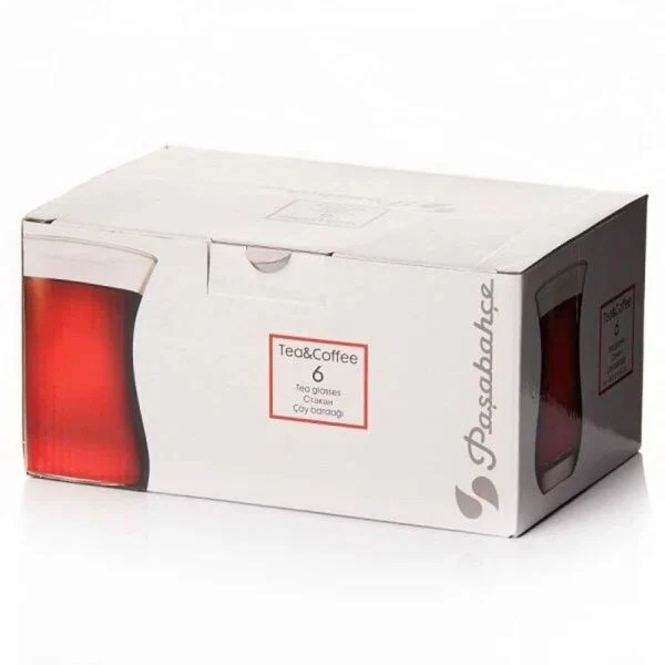 Чайный набор 6пр стекло ЧАЙ И КОФЕ на 6 персон 160мл (8)