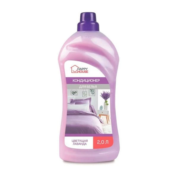 Кондиционер для белья 2л Happy House Цветущая лаванда (6)